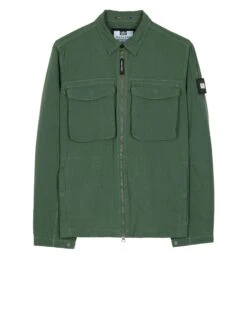 Weekend Offender Formella Garment Dye Over-Shirt Dark Green