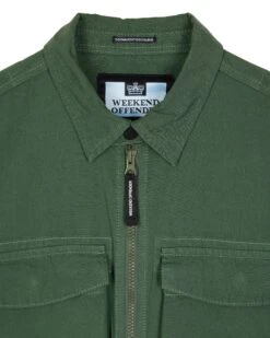 Weekend Offender Formella Garment Dye Over-Shirt Dark Green -Weekend Offender OSSS2312 FORMELLA DARK GREEN 0226