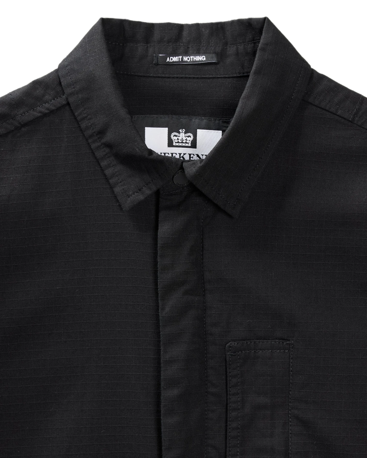 Weekend Offender Porter Over-Shirt Black - Plus Size 5 Weekend Offender Porter Over-Shirt Black - Plus Size - Image 5