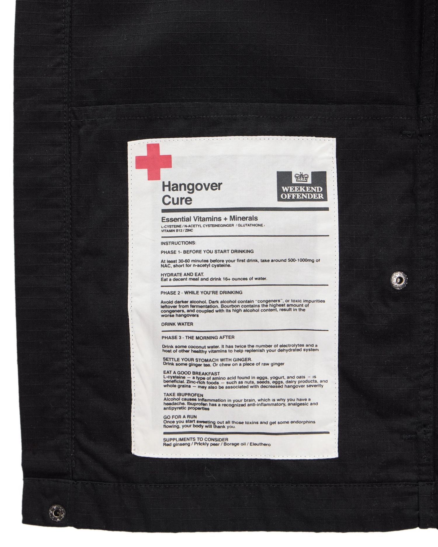 Weekend Offender Porter Over-Shirt Black - Plus Size 8 Weekend Offender Porter Over-Shirt Black - Plus Size - Image 8