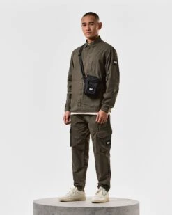 Weekend Offender Porter Over-Shirt Castle Green -Weekend Offender OSSS2409 PORTER CASTLE GREEN 3921 MODEL