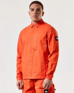 Weekend Offender Porter Over-Shirt Pure Orange -Weekend Offender OSSS2409 PORTER PURE ORANGE 5320 MODEL