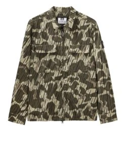 Weekend Offender Waya Over-Shirt Castle Green Rain Camo