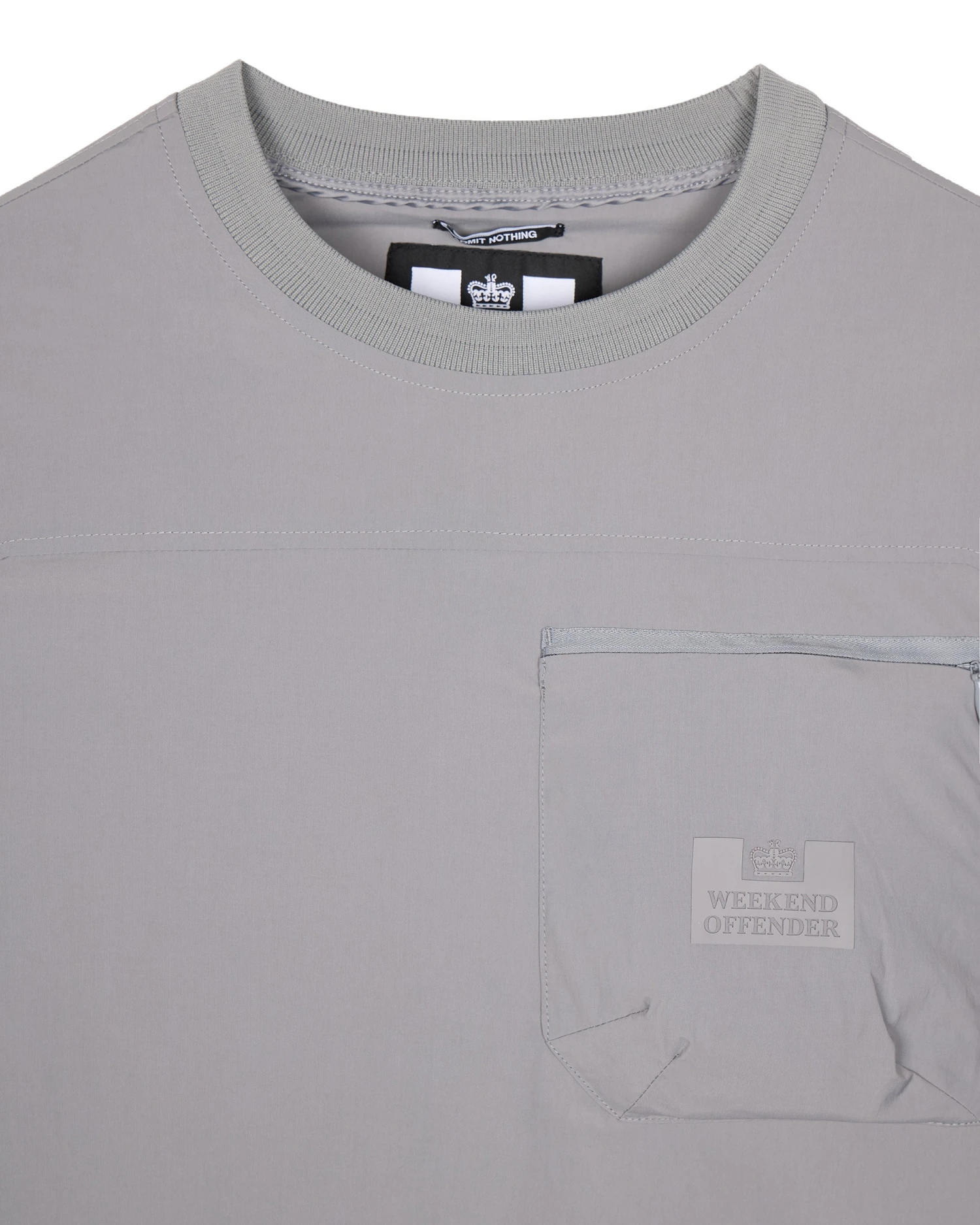 Weekend Offender Capriati Over-Top Light Grey 2 Weekend Offender Capriati Over-Top Light Grey - Image 2