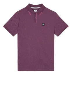 Weekend Offender Rivas Polo Shirt Deep Plum