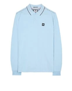 Weekend Offender Carola Long Sleeve Polo Shirt Winter Sky/Blue House Check