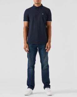 Weekend Offender Sakai Polo Shirt Navy/Blue House Check 8 Weekend Offender Sakai Polo Shirt Navy/Blue House Check -Weekend Offender POAW2309 SAKAI BLUE CHECK NAVY 0288