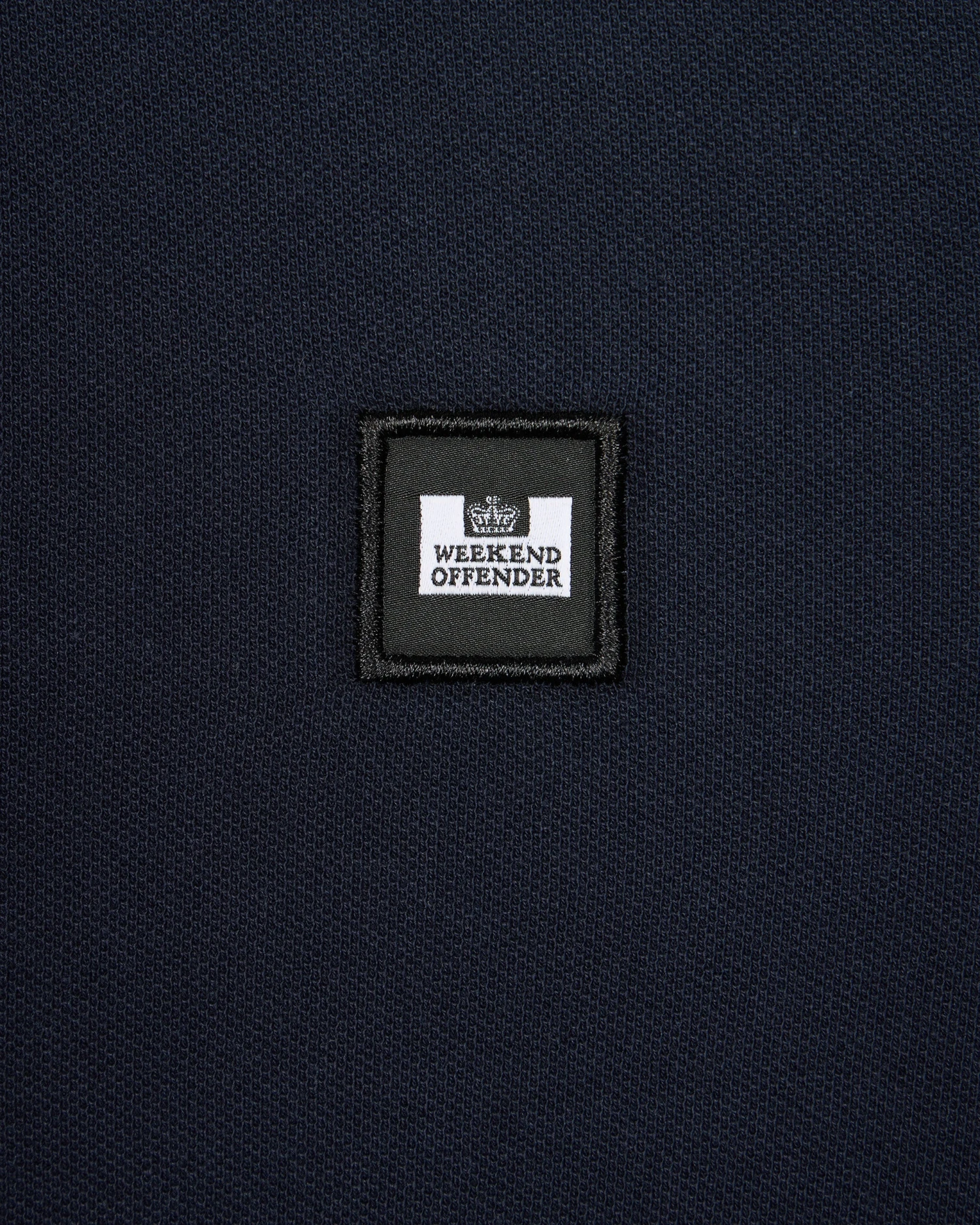 Weekend Offender Sakai Polo Shirt Navy/Blue House Check 6 Weekend Offender Sakai Polo Shirt Navy/Blue House Check - Image 6