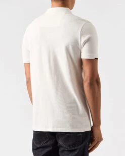 Weekend Offender Rivas Polo Shirt Winter White -Weekend Offender POAW2312 RIVAS WHITE 0600 MODEL