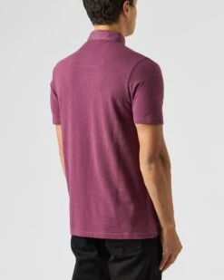 Weekend Offender Schooling Polo Shirt Deep Plum -Weekend Offender POAW2316 SCHOOLING DEEP PLUM 1913 MODEL