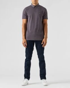 Weekend Offender Schooling Polo Shirt Greystone -Weekend Offender POAW2316 SCHOOLING GREYSTONE 1852 MODEL