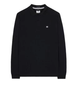 Weekend Offender Dice Long Sleeve Polo Shirt Black