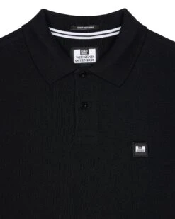 Weekend Offender Dice Long Sleeve Polo Shirt Black -Weekend Offender POAW3220 DICE BLACK 0988