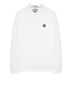 Weekend Offender Dice Long Sleeve Polo Shirt White