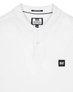 Weekend Offender Dice Long Sleeve Polo Shirt White -Weekend Offender POAW3220 DICE NAVY 0980