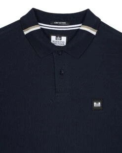 Weekend Offender Boman Long Sleeve Polo Shirt Navy -Weekend Offender POAW3223 BOMAN BLACK 0995
