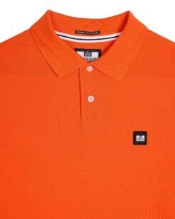 Weekend Offender Caneiros Polo Shirt Orange Fizz -Weekend Offender POSS23 01 CANEIROS ORANGE FIZZ 1476