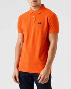Weekend Offender Caneiros Polo Shirt Orange Fizz -Weekend Offender POSS23 01 CANEIROS ROSEWATER 4203