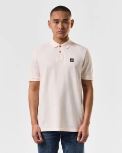 Weekend Offender Caneiros Polo Shirt Alabaster -Weekend Offender POSS2401 CANEIROS ALABASTER 4078 MODEL