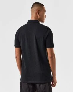 Weekend Offender Caneiros Polo Shirt Black -Weekend Offender POSS2401 CANEIROS BLACK 3824 MODEL