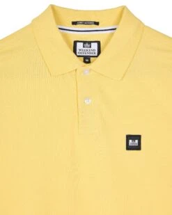 Weekend Offender Caneiros Polo Shirt Butter Yellow -Weekend Offender POSS2401 CANEIROS BUTTER 10763