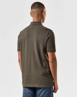 Weekend Offender Caneiros Polo Shirt Castle Green -Weekend Offender POSS2401 CANEIROS CASTLE GREEN 3977 MODEL