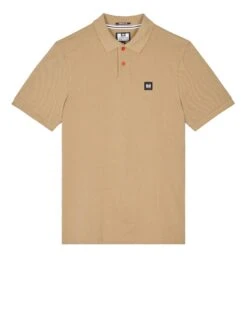Weekend Offender Caneiros Polo Shirt Cognac Brown