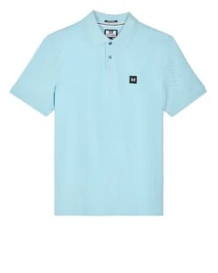 Weekend Offender Caneiros Polo Shirt Saltwater Blue