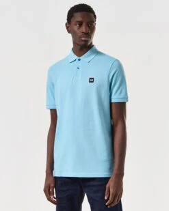 Weekend Offender Caneiros Polo Shirt Saltwater Blue -Weekend Offender POSS2401 CANEIROS SALTWATER 6824