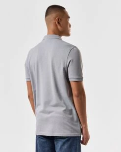 Weekend Offender Caneiros Polo Shirt Smokey Grey -Weekend Offender POSS2401 CANEIROS SMOKEY 4108 MODEL