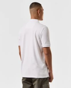 Weekend Offender Caneiros Polo Shirt White -Weekend Offender POSS2401 CANEIROS WHITE 3998 MODEL