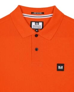 Weekend Offender Caneiros Polo Shirt Pure Orange -Weekend Offender POSS2401 CANERIOS PURE ORANGE 7805