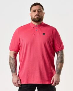 Weekend Offender Caneiros Polo Shirt Anthurium Pink - Plus Size -Weekend Offender POSS2401X CANEIROS ANTHURIUM 8179 PLUS