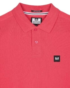 Weekend Offender Brant Polo Shirt Anthurium Pink -Weekend Offender POSS2403 BRANT ANTHURIUM 10944