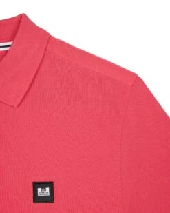 Weekend Offender Brant Polo Shirt Anthurium Pink -Weekend Offender POSS2403 BRANT ANTHURIUM 10945