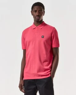 Weekend Offender Brant Polo Shirt Anthurium Pink -Weekend Offender POSS2403 BRANT ANTHURIUM 6727
