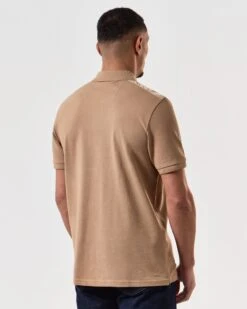 Weekend Offender Brant Polo Shirt Cognac Brown -Weekend Offender POSS2403 BRANT COGNAC 7513