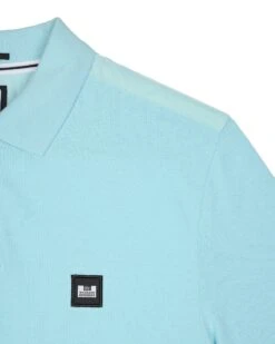 Weekend Offender Brant Polo Shirt Saltwater Blue -Weekend Offender POSS2403 BRANT SALTWATER 10953
