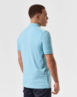 Weekend Offender Brant Polo Shirt Saltwater Blue -Weekend Offender POSS2403 BRANT SALTWATER 5074 MODEL