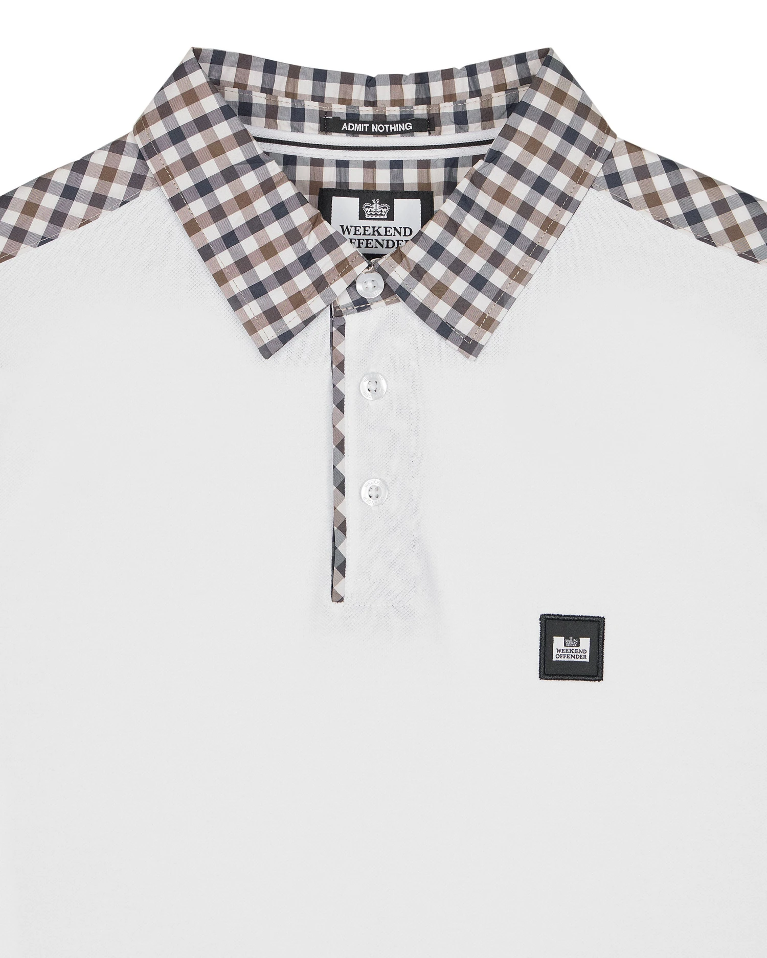 Weekend Offender Costa Polo Shirt White 5 Weekend Offender Costa Polo Shirt White - Image 5