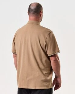 Weekend Offender Sakai Polo Shirt Cognac Brown - Plus Size -Weekend Offender POSS2406X SAKAI COGNAC 8168 PLUS