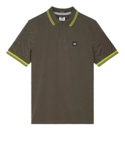 Weekend Offender Levanto Polo Shirt Castle Green/Limeish Green