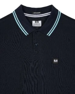 Weekend Offender Levanto Polo Shirt Navy/Saltwater Blue -Weekend Offender POSS2408 LEVANTO NAVY 10698