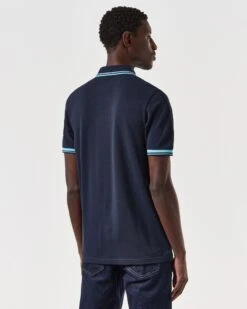 Weekend Offender Levanto Polo Shirt Navy/Saltwater Blue -Weekend Offender POSS2408 LEVANTO NAVY 6804