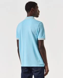 Weekend Offender Levanto Polo Shirt Saltwater Blue/Alabaster -Weekend Offender POSS2408 LEVANTO SALTWATER 6810