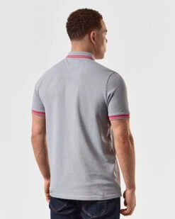 Weekend Offender Levanto Polo Shirt Smokey Grey/Anthurium Pink 9 Weekend Offender Levanto Polo Shirt Smokey Grey/Anthurium Pink -Weekend Offender POSS2408 LEVANTO SMOKEY 5080 MODEL