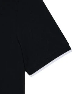Weekend Offender Shore Polo Shirt Black -Weekend Offender POSS2410 SHORE BLACK 10723