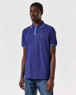 Weekend Offender Shore Polo Shirt Bright Navy -Weekend Offender POSS2410 SHORE BRIGHT NAVY 6703