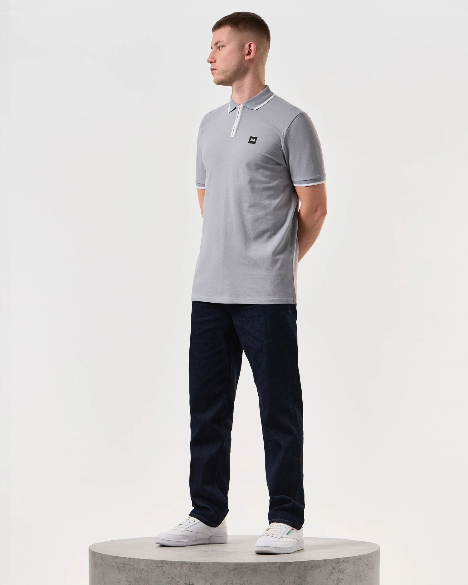 Weekend Offender Shore Polo Shirt Smokey Grey 2 Weekend Offender Shore Polo Shirt Smokey Grey - Image 2