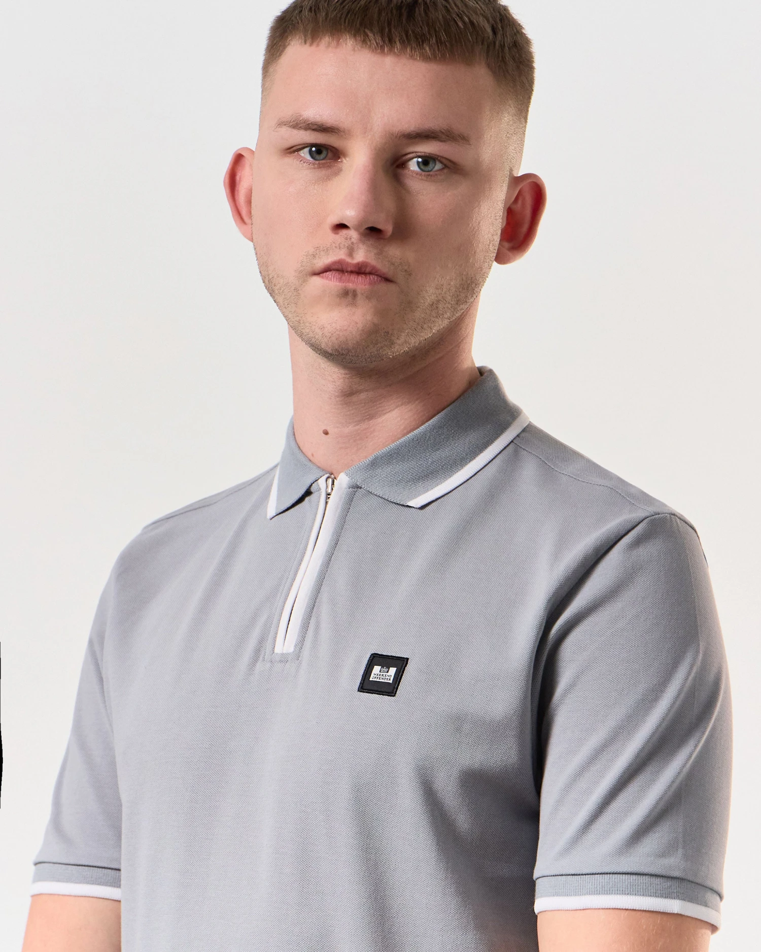 Weekend Offender Shore Polo Shirt Smokey Grey 4 Weekend Offender Shore Polo Shirt Smokey Grey - Image 4